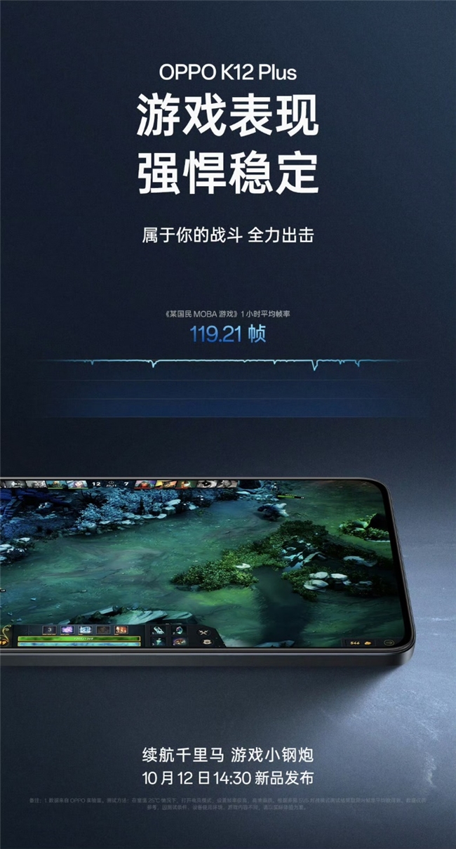 手机！OPPO K12 Plus即将发布AG真人游戏OPPO史上玩游戏时间最久(图2)